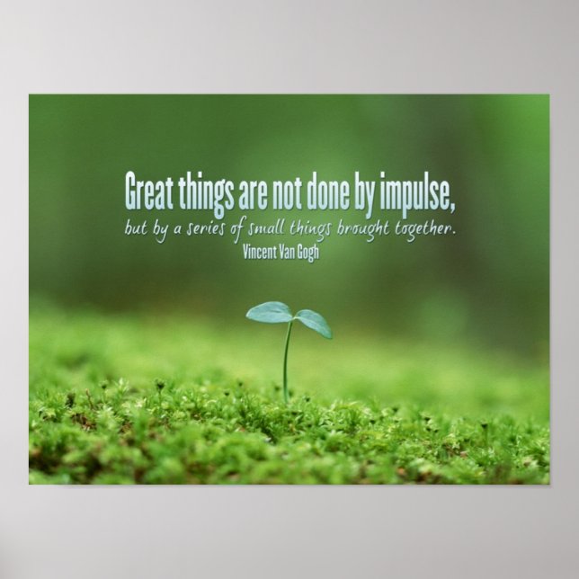 Great Things Inspirational Poster (Front)