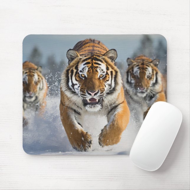 Great Tiger Mouse Pad! Mat (With Mouse)