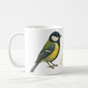 Great Tit Mug – Personalized Garden Bird Illustrat