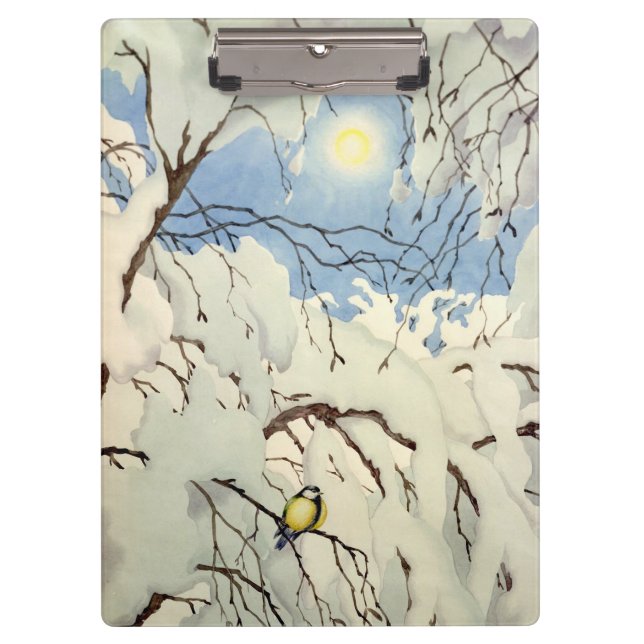 Great Tit - Theodor Severin Kittelsen Clipboard (Front)