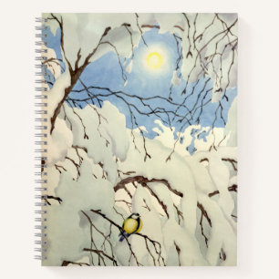 Great Tit - Theodor Severin Kittelsen Notebook