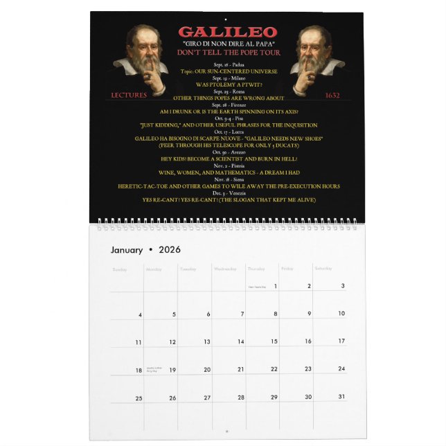Great Tours of History 2015 Calendar (Jan 2026)