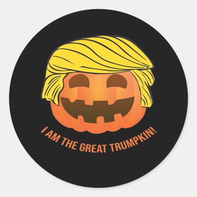 Great Trumpkin  Classic Round Sticker (Front)