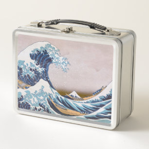 Great Tsunami Wave off Kanagawa Japan by Hokusai Metal Lunch Box