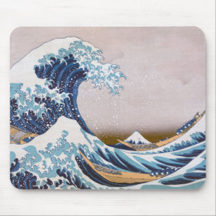 Great Tsunami Wave off Kanagawa Japan by Hokusai Mouse Mat