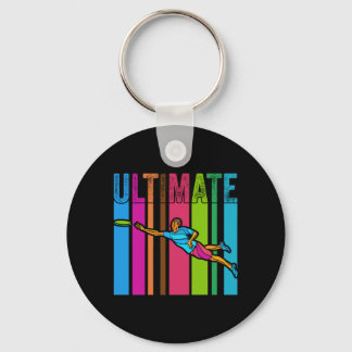 Great Ultimate Frisbee Motif Gift Key Ring