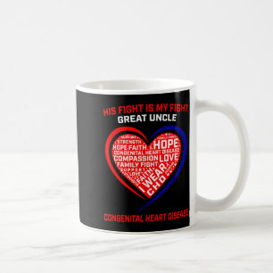 Great Uncle Chd Awareness Month Products Heart Dis Coffee Mug