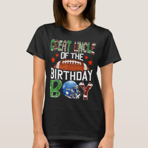 Great Uncle Of The Birthday Boy Game Day Football T-Shirt