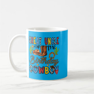 Great Uncle Of The Birthday Cowboy Western Coffee Mug