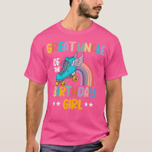 Great Uncle Of The Birthday Girl Roller Skates Ska T-Shirt