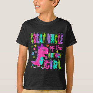 Great uncle of the birthday girl saurus rex T-Shirt