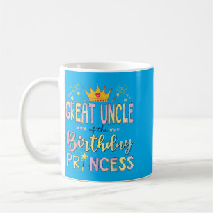 Great Uncle Of The Birthday Princess Girl Matching Coffee Mug