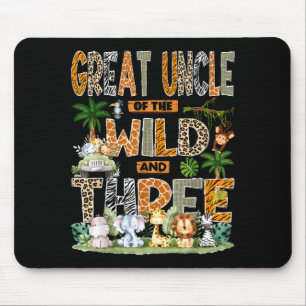 Great Uncle Of The Wild & Three 3rd Birthday S Mouse Mat
