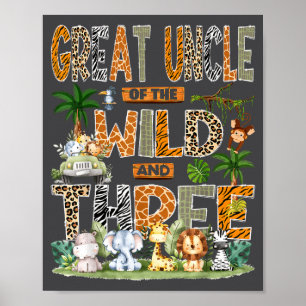 Great Uncle Of The Wild &amp; Three 3rd Birthday S Poster