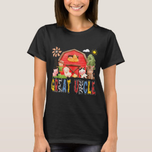 Great Uncle Red Farm Cow Birthday Boy Matching T-Shirt