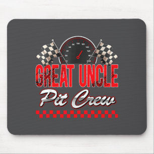 Great Uncle T Crew Race Car Birthday Boy Racing Fa Mouse Mat