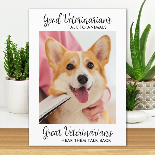 Great Veterinarian Personalised Pet Dog Photo Than Thank You Card (Creator Uploaded)