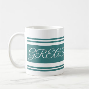 Great Vibes Green Luxury lining Mug. coffee mug