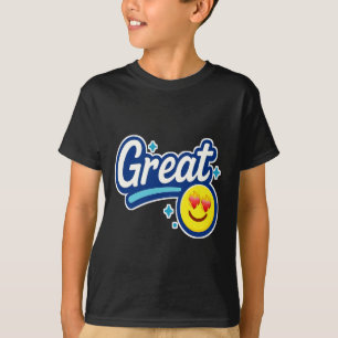 Great Vibes Only – Love Eyes Emoji  T-Shirt