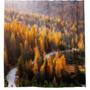 Great view of winding road. Dramatic and gorgeous Shower Curtain