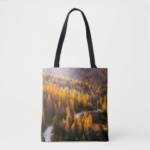 Great view of winding road. Dramatic and gorgeous Tote Bag