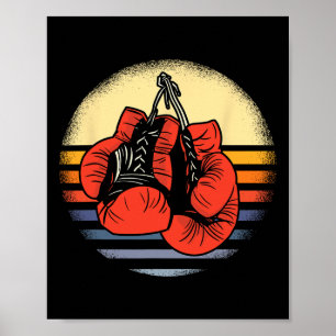 Great Vintage Boxing Gloves Boxing Gift Boxing Poster