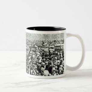 Great Votes for Women demonstration in Hyde Two-Tone Coffee Mug