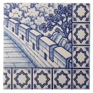 Great Wall Azulejo Mural Tile 6 of 6 Bottom Right