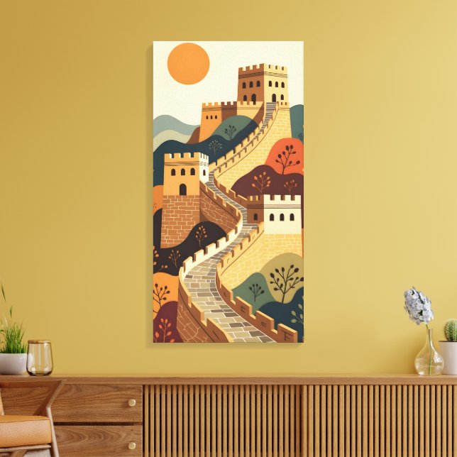 Great Wall Canvas Print (Insitu(LivingRoom))