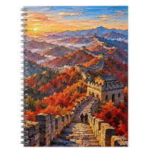 Great Wall in Autumn Fire