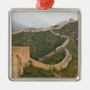 Great Wall of China at Jinshanling, China, Asia Metal Tree Decoration