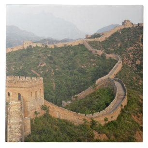 Great Wall of China at Jinshanling, China, Asia Tile
