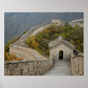 Great Wall of China at Mutianyu Poster