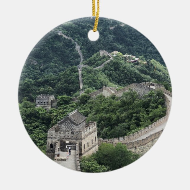 Great Wall of China Ceramic Tree Decoration (Front)