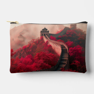 Great Wall of China Cosmetic Bag – Red Autumn