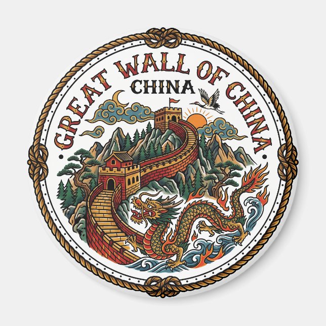Great Wall of China Magnet (Front)