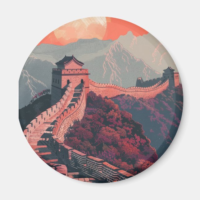 Great wall of China Magnet (Front)