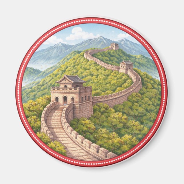 Great Wall Of China Magnet (Front)
