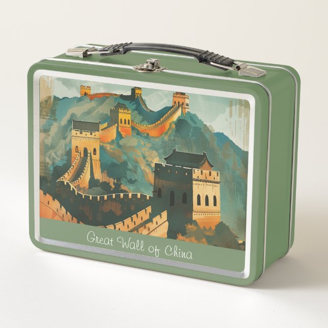 Great wall of China Metal Lunch Box (Front)