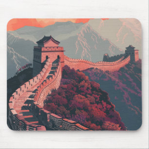 Great wall of China Mouse Mat