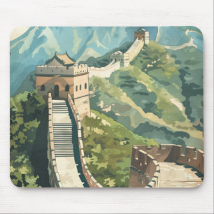 Great wall of China Mouse Mat