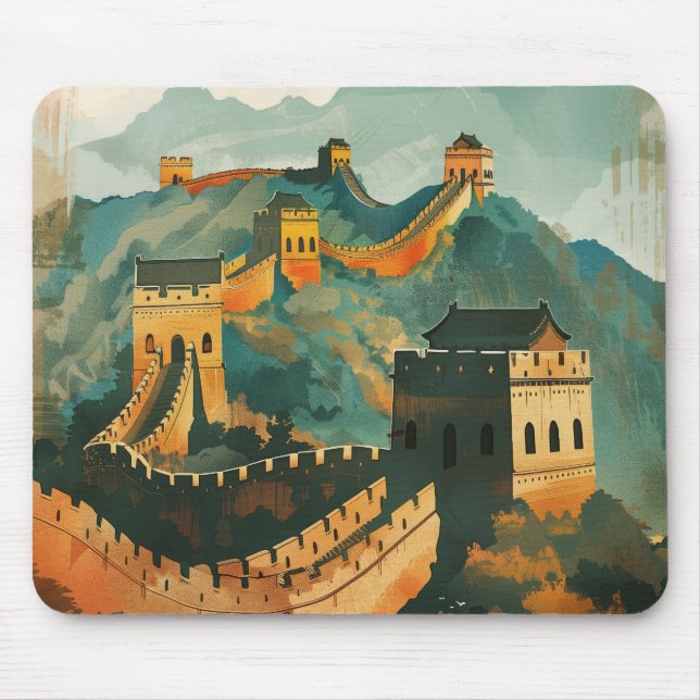 Great wall of China Mouse Mat (Front)