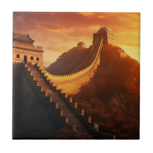 Great Wall of China Sunset – Majestic Tile