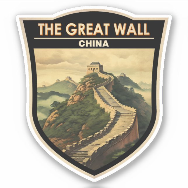 Great Wall of China Travel Art Vintage (Front)