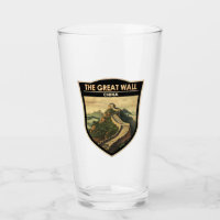 Great Wall of China Travel Art Vintage