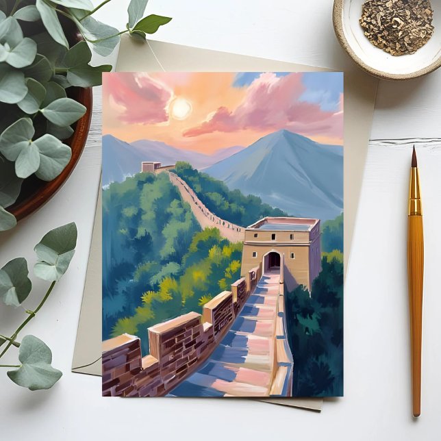 Great Wall of China | Travel Painting Postcard (Creator Uploaded)