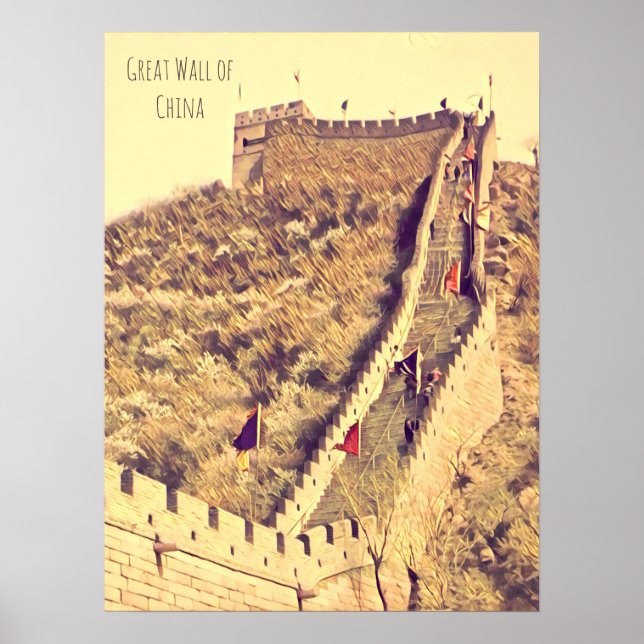 Great Wall of China travel Poster (Front)