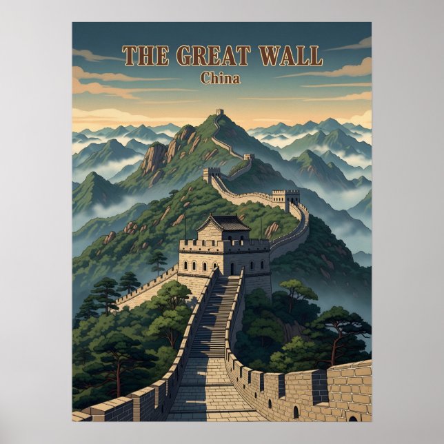 great wall of China winding Poster (Front)