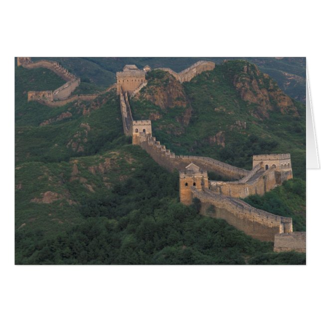 Great Wall winding through mountains. (Front Horizontal)