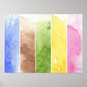 great watercolor background - watercolor paints 2 poster